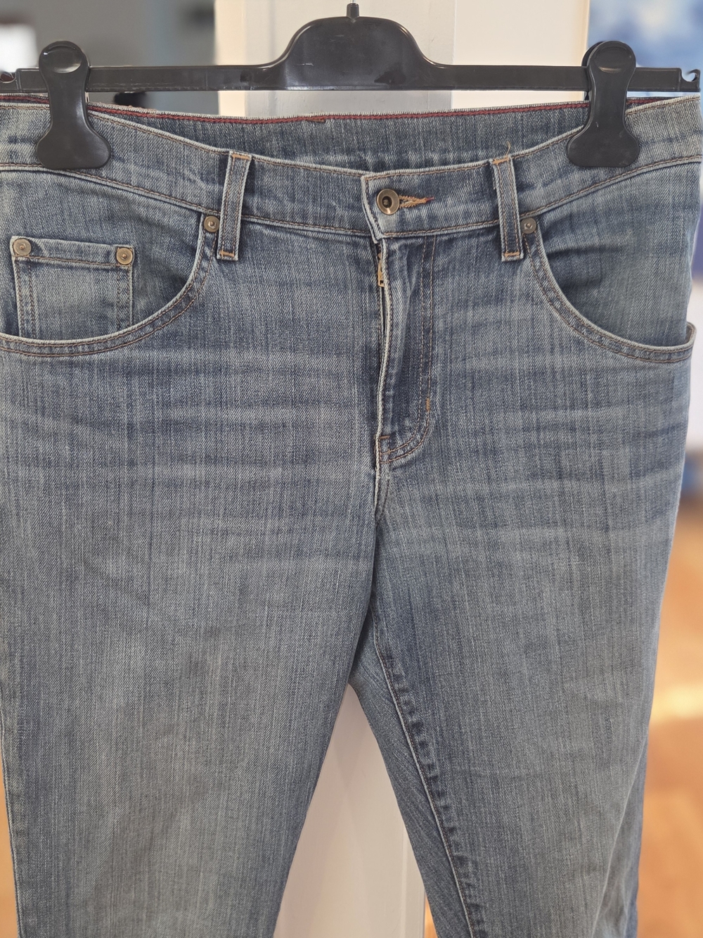 Raleigh Denim Men's "Jones" Straight Fit Handmade In USA Denim Blue Jeans 33x33
